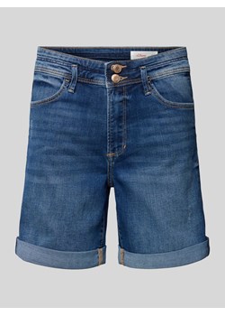 Szorty jeansowe o kroju regular fit ze szlufkami na pasek ze sklepu Peek&Cloppenburg  w kategorii Szorty - zdjęcie 172155415