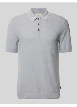 Koszulka polo z fakturowanym wzorem model ‘BLUSANDRI’ ze sklepu Peek&Cloppenburg  w kategorii T-shirty męskie - zdjęcie 172155445