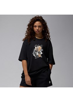 Damski T-shirt oversize z grafiką Jordan - Czerń ze sklepu Nike poland w kategorii Bluzki damskie - zdjęcie 172155596