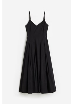 H & M - Bawełniana sukienka z zakładkami - Czarny ze sklepu H&M w kategorii Sukienki - zdjęcie 172155715