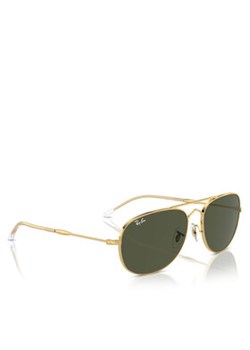 Ray-Ban Okulary przeciwsłoneczne Bain Bridge 0RB3735 001/31 Złoty ze sklepu MODIVO w kategorii Okulary przeciwsłoneczne damskie - zdjęcie 172159017