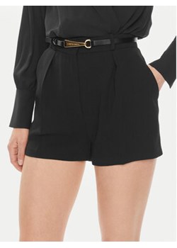 Elisabetta Franchi Szorty materiałowe SH-005-42E2-V350 Czarny Regular Fit ze sklepu MODIVO w kategorii Spodnie damskie - zdjęcie 172159276