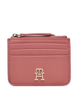 Etui na karty kredytowe Tommy Hilfiger Th Refined Cc Holder AW0AW16016 Różowy ze sklepu eobuwie.pl w kategorii Etui - zdjęcie 172159598