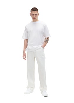 Cropp - Białe wide leg denim - biały ze sklepu Cropp w kategorii Spodnie męskie - zdjęcie 172160975