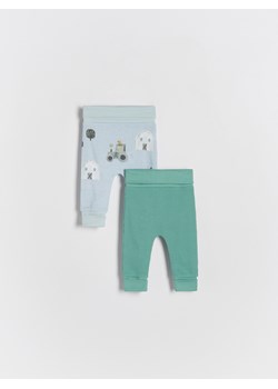 Reserved - Prążkowane spodnie 2 pack - jasnoniebieski ze sklepu Reserved w kategorii Odzież dla niemowląt - zdjęcie 172161247