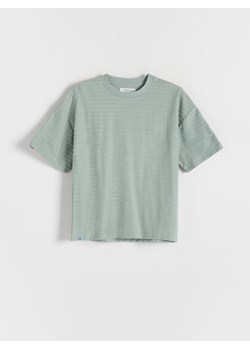 Reserved - T-shirt z naszywką - jasnozielony ze sklepu Reserved w kategorii T-shirty chłopięce - zdjęcie 172161616
