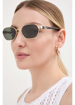 Gucci okulary przeciwsłoneczne damskie kolor złoty ze sklepu ANSWEAR.com w kategorii Okulary przeciwsłoneczne damskie - zdjęcie 172162508