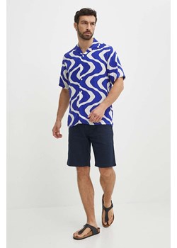 OAS koszula męska kolor niebieski regular ze sklepu ANSWEAR.com w kategorii Koszule męskie - zdjęcie 172162688