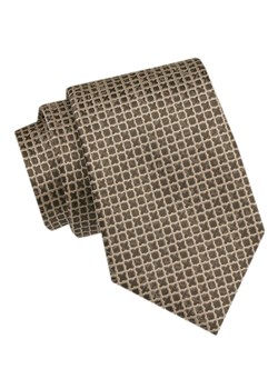 Modny Krawat Męski - Alties - Beż w Drobny Wzór KRALTS1090 ze sklepu JegoSzafa.pl w kategorii Krawaty - zdjęcie 172162885