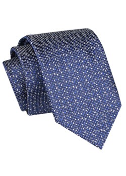 Modny Krawat Męski - Alties - Ciemnoniebieski w Drobny Groszek KRALTS1047 ze sklepu JegoSzafa.pl w kategorii Krawaty - zdjęcie 172162905