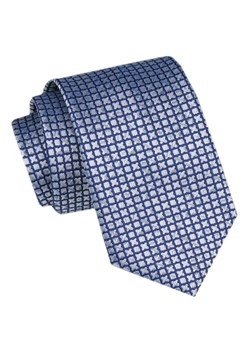 Modny Krawat Męski - Alties - Drobny, Niebieski Wzór KRALTS1076 ze sklepu JegoSzafa.pl w kategorii Krawaty - zdjęcie 172162915