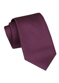 Modny Krawat Męski - Alties - Drobny Wzór, Ciemna Czerwień KRALTS1056 ze sklepu JegoSzafa.pl w kategorii Krawaty - zdjęcie 172162917