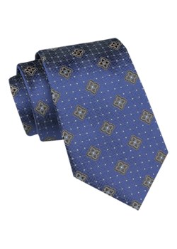 Modny Krawat Męski - Alties - Niebieski, Wzór Geometryczny KRALTS1080 ze sklepu JegoSzafa.pl w kategorii Krawaty - zdjęcie 172162959