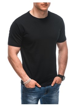 T-shirt męski basic 1930S - czarny ze sklepu Edoti w kategorii T-shirty męskie - zdjęcie 172163349