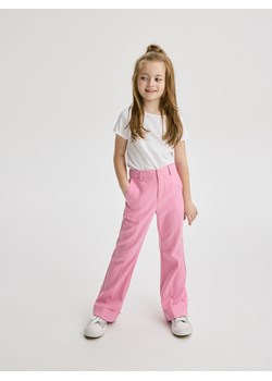 Reserved - Eleganckie spodnie flare - różowy ze sklepu Reserved w kategorii Spodnie dziewczęce - zdjęcie 172163689
