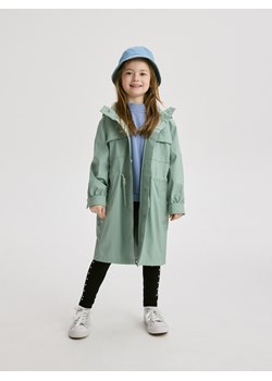 Reserved - Gumowany płaszcz - jasnozielony ze sklepu Reserved w kategorii Płaszcze dziewczęce - zdjęcie 172163717
