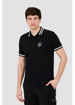 AERONAUTICA MILITARE Czarne polo Short Sleeve, Wybierz rozmiar XXL ze sklepu outfit.pl w kategorii T-shirty męskie - zdjęcie 172163756