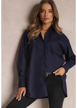 Granatowa Koszula Bawełniana Aquida ze sklepu Renee odzież w kategorii Koszule damskie - zdjęcie 172164056