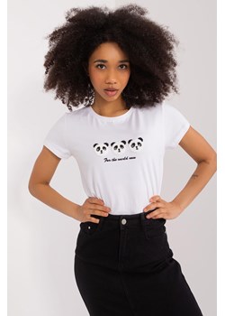 Bawełniany T-Shirt Z Pandami biały ze sklepu 5.10.15 w kategorii Bluzki damskie - zdjęcie 172164767