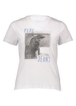 Pepe Jeans Koszulka w kolorze białym ze sklepu Limango Polska w kategorii Bluzki damskie - zdjęcie 172164846