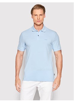 Boss Polo Pallas 50468362 Błękitny Regular Fit ze sklepu MODIVO w kategorii T-shirty męskie - zdjęcie 172165707