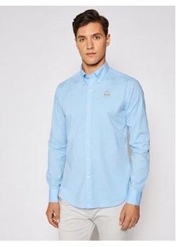 La Martina Koszula Poplin CCMC02 PP003 Błękitny Slim Fit ze sklepu MODIVO w kategorii Koszule męskie - zdjęcie 172165879