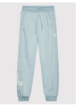 adidas Spodnie dresowe Graphic Print HL6883 Błękitny Relaxed Fit ze sklepu MODIVO w kategorii Spodnie chłopięce - zdjęcie 172165888