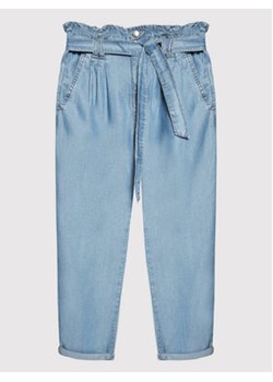 United Colors Of Benetton Spodnie materiałowe 4DA755FI0 Błękitny Regular Fit ze sklepu MODIVO w kategorii Spodnie dziewczęce - zdjęcie 172166259