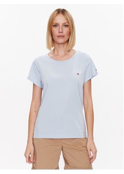 Tommy Hilfiger T-Shirt UW0UW04525 Błękitny Relaxed Fit ze sklepu MODIVO w kategorii Bluzki damskie - zdjęcie 172166349