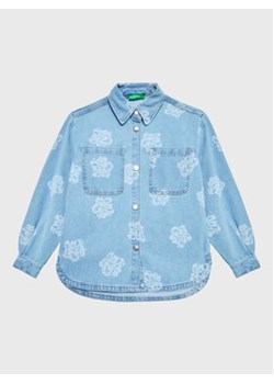 United Colors Of Benetton Koszula jeansowa 5VUGCQ01C Błękitny Oversize ze sklepu MODIVO w kategorii Koszule chłopięce - zdjęcie 172166499