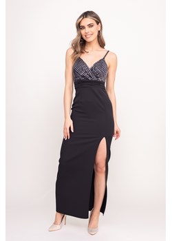 Czarno-srebrna Sukienka z cekinami SELIA ze sklepu TONO w kategorii Sukienki - zdjęcie 172168148