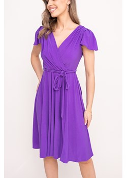 Fioletowa Sukienka brokatowa GENVELI ze sklepu TONO w kategorii Sukienki - zdjęcie 172168255