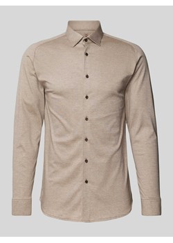 Koszula biznesowa o kroju slim fit z kołnierzykiem typu kent ze sklepu Peek&Cloppenburg  w kategorii Koszule męskie - zdjęcie 172171215