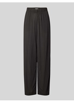 Spodnie materiałowe z szeroką nogawką i zakładkami w pasie model ‘MARRAKECH’ ze sklepu Peek&Cloppenburg  w kategorii Spodnie damskie - zdjęcie 172171225