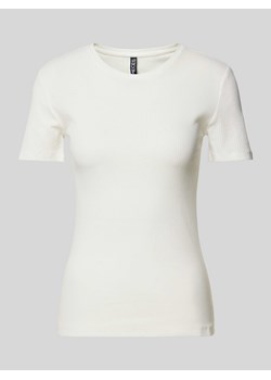 T-shirt z prążkowaniem model ‘RUKA’ ze sklepu Peek&Cloppenburg  w kategorii Bluzki damskie - zdjęcie 172171228
