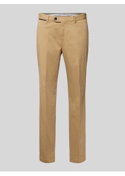Spodnie o kroju slim fit w kant model ‘PEAKER’ ze sklepu Peek&Cloppenburg  w kategorii Spodnie męskie - zdjęcie 172171315