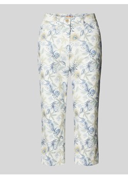 Spodnie capri o kroju slim fit ze wzorem na całej powierzchni model ‘Lorella’ ze sklepu Peek&Cloppenburg  w kategorii Spodnie damskie - zdjęcie 172171359