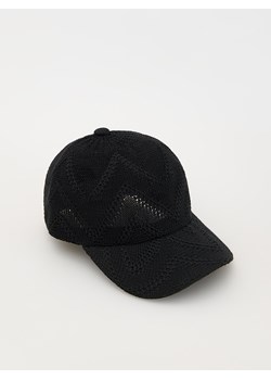 Reserved - Pleciona czapka z daszkiem - czarny ze sklepu Reserved w kategorii Czapki z daszkiem damskie - zdjęcie 172173716