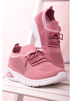 Różowe buty sportowe sznurowane Casu 204/6P ze sklepu Casu.pl w kategorii Buty sportowe damskie - zdjęcie 172175015