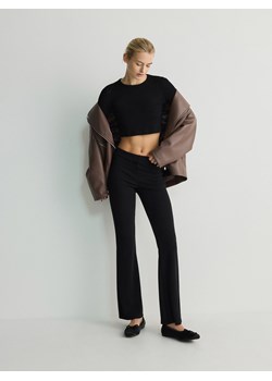 Reserved - Spodnie flare - czarny ze sklepu Reserved w kategorii Spodnie damskie - zdjęcie 172176625