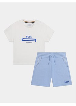 Boss Komplet t-shirt i spodenki J50626 M Niebieski Regular Fit ze sklepu MODIVO w kategorii Komplety niemowlęce - zdjęcie 172178175