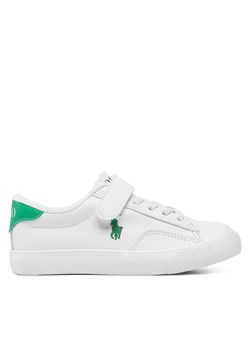 Sneakersy Polo Ralph Lauren Theron V Ps RF104101 White Smooth PU/Green w/ Green PP ze sklepu eobuwie.pl w kategorii Trampki dziecięce - zdjęcie 172178869