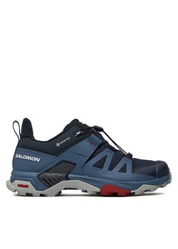 Sneakersy Salomon X Ultra 4 GORE-TEX L47376500 Granatowy ze sklepu eobuwie.pl w kategorii Buty trekkingowe męskie - zdjęcie 172179267