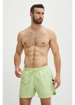 Hummel szorty kąpielowe hmlNED SWIM SHORTS kolor zielony 227641 ze sklepu ANSWEAR.com w kategorii Kąpielówki - zdjęcie 172181349