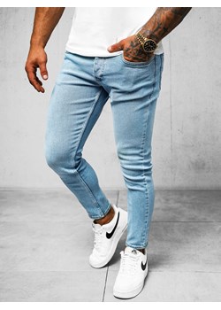 Spodnie jeansowe męskie niebieskie OZONEE O/2335 ze sklepu ozonee.pl w kategorii Jeansy męskie - zdjęcie 172181946