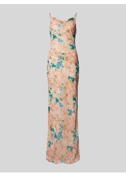 Sukienka wieczorowa ze wzorem na całej powierzchni i cienkimi ramiączkami ze sklepu Peek&Cloppenburg  w kategorii Sukienki - zdjęcie 172182626