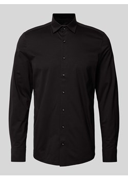 Koszula biznesowa o kroju body fit z kołnierzykiem typu kent  model ‘New York'’ ze sklepu Peek&Cloppenburg  w kategorii Koszule męskie - zdjęcie 172182986