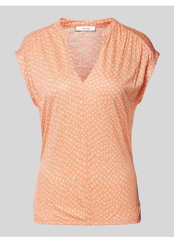 T-shirt z wiskozy ze wzorem na całej powierzchni model ‘Sandu’ ze sklepu Peek&Cloppenburg  w kategorii Bluzki damskie - zdjęcie 172183087