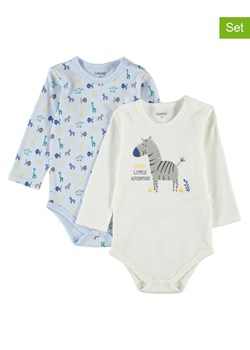 lamino Body (2 szt.) w kolorze białym i błękitnym ze sklepu Limango Polska w kategorii Odzież dla niemowląt - zdjęcie 172183428