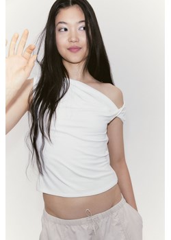 H & M - Top na jedno ramię - Biały ze sklepu H&M w kategorii Bluzki damskie - zdjęcie 172183547